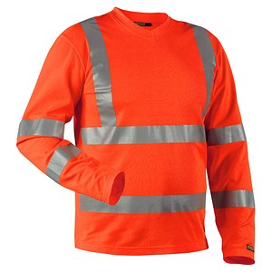 BLAKLÄDER® Herren Warnschutz-Langarmshirt 3381 orange Größe L