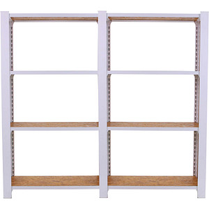 8425437127397 - Regal OFFICLICK 8425437127397 weiß braun 1600 x 300 x 1500 cm 8425437127397 Simonrack