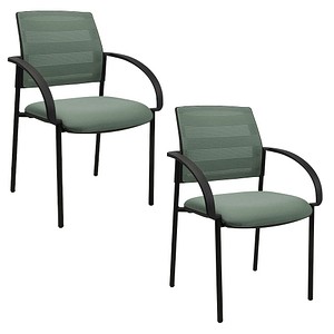 2 Topstar Besucherstühle AIRWORK MEETING 10.1 BB200BMT5CX5 mint Stoff