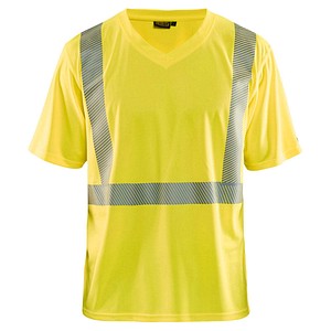 BLAKLÄDER® unisex Warnschutz Shirt 3386 gelb Größe XL