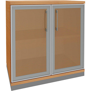 4260429767892 - fm Aktenschrank Oldenburg 4260429767892 buche Acrylglas satiniert 1 Fachboden 800 x 442 x 781 cm