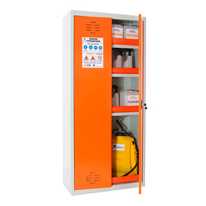 Simonrack Umweltschrank SIMONLOCKER 8425437143243 lichtgrau, orange 80,0 x 40,0 x 180,0 cm, zerlegt, 1 St.