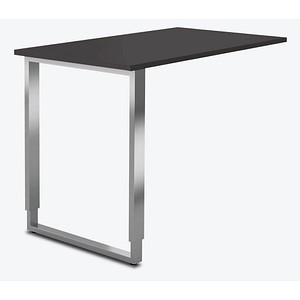 Kerkmann Anbautisch höhenverstellbar Yukon anthrazit rechteckig 100,0 x 80,0 x 68,0 – 82,0 cm