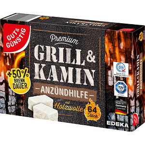 4311501569931 - Kamin- & Grillanzünder Premium weiß 4311501569931 GUT&GÜNSTIG 64 Stück 4311501569931 - Kamin- & Grillanzünder Premium weiß 4311501569931 GUT&GÜNSTIG 64 Stück