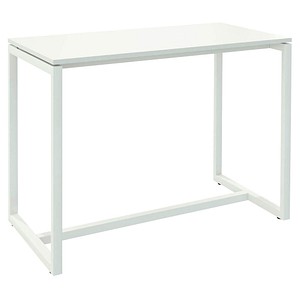 3660141221190 - Paperflow Rechteckiger Stehtisch mit weißer Melaminplatte und weißem Gestell easyDesk 1500 x 750 x 1100mm