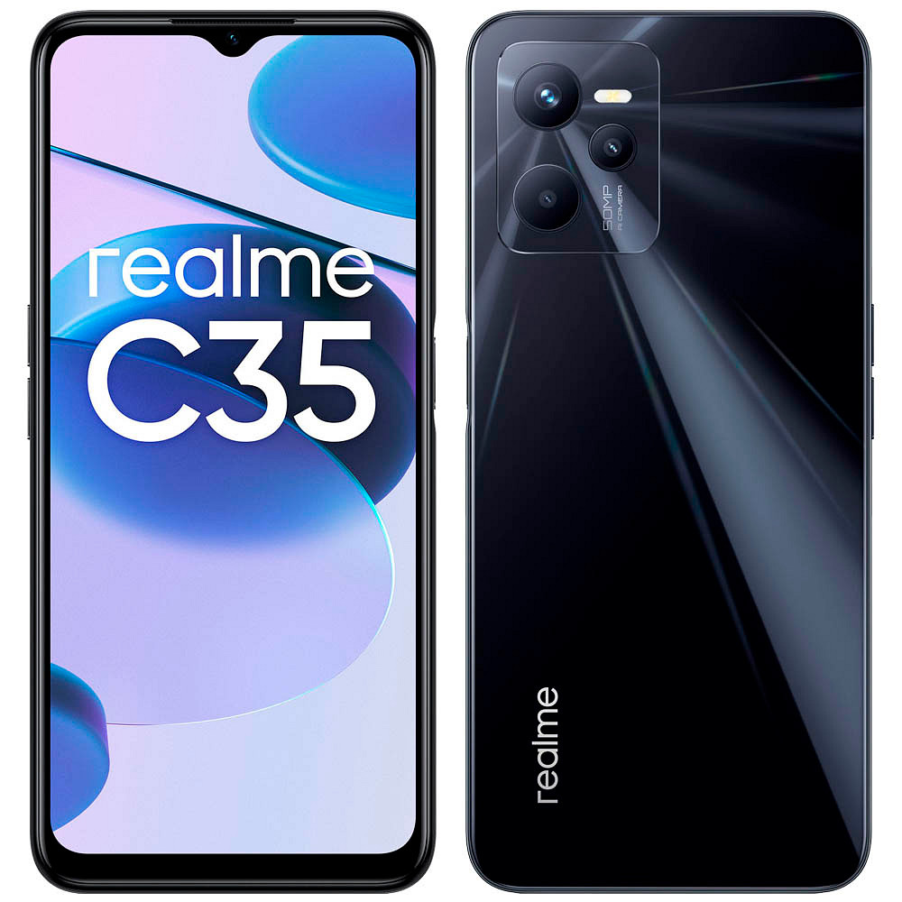 realme C35 Dual-SIM-Smartphone schwarz 64 GB