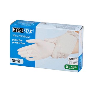 4015544270006 - Einmalhandschuhe Hygostar Safe Premium 27000 Lebensmittelecht weiß Größe XL 10 Nitril 4015544270006 27000 100 Stück 4015544270006 - Einmalhandschuhe Hygostar Safe Premium 27000 Lebensmittelecht weiß Größe XL 10 Nitril 4015544270006 27000 100 Stück