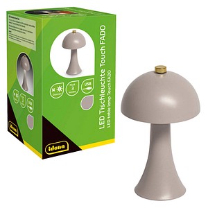 Idena Fado Touch LED Tischlampe grau