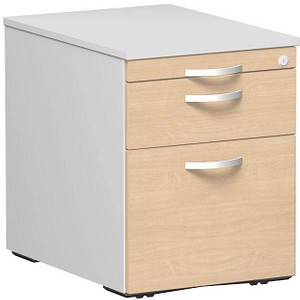 4038933518862 - Flex Rollcontainer lichtgrau buche 3 Auszüge 430 x 600 x 565 cm 4038933518862 - Flex Rollcontainer lichtgrau buche 3 Auszüge 430 x 600 x 565 cm