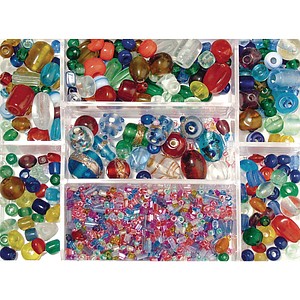 Rayher Perlen-Set Glasperlenbox mehrfarbig 14003999