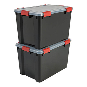 7091035667026 - Aufbewahrungsbox AT-LD BkR C DRed 6340 außen 29x59x38cm Polypropylen schwarz transparent rot 7091035667026 IRIS Ohyama 7091035667026 - Aufbewahrungsbox AT-LD BkR C DRed 6340 außen 29x59x38cm Polypropylen schwarz transparent rot 7091035667026 IRIS Ohyama