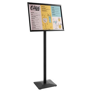 4068243055580 - Infoständer FLEX schwarz DIN A2 420 x 594 x 1100 cm 1 St