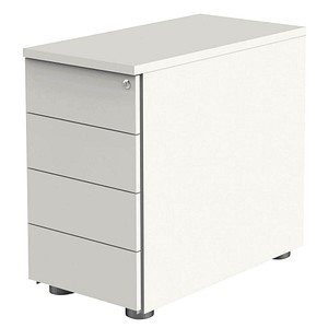 Kerkmann Move Standcontainer weiß 4 Auszüge 42,0 x 80,0 x 72,0 – 76,0 cm