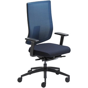 4049694002484 - Bürostuhl sedo blau   schwarz mit Armlehnen bis 130kg 4049694002484 Sedus