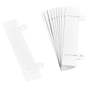 4000225059629 - Abheftschieber 2906 010 25x122mm einsteckbar Kunststoff weiß 4000225059629 2906010 10 Stück
