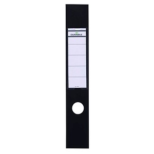 10 DURABLE Ordneretiketten ORDOFIX® schwarz für 7,0 cm Rückenbreite