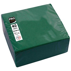 3281516238072 - Servietten tannengrün 2-lagig 190 x 190 cm 3281516238072 40 Stück