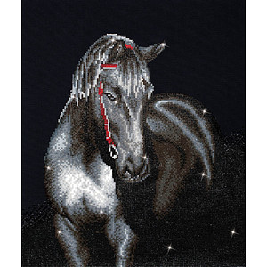 DIAMOND DOTZ® Diamond Painting Pferd schwarz