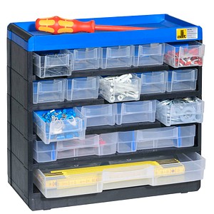 4005187646108 - 464610 Kleinteilmagazin (b x h x t) 300 x 285 x 135 mm Schwarz Blau 1 St - Allit