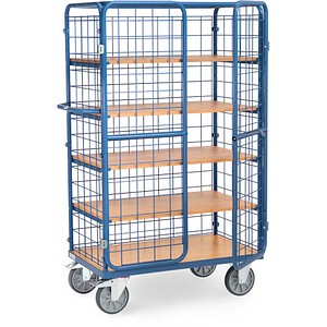 4017976785813 - Paketwagen fetra® 5 Etagen Drahtgitter mit abschließbaren Doppelflügeltüren bis 600 kg L 1000 x B 600 mm 4017976785813 - Paketwagen fetra® 5 Etagen Drahtgitter mit abschließbaren Doppelflügeltüren bis 600 kg L 1000 x B 600 mm