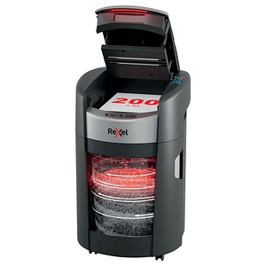 Rexel ShredMax AutoFeed+ 200M Aktenvernichter mit Partikelschnitt P-5, 2 x 5 mm, bis 200 Blatt - Büroshop24