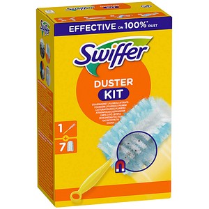 SWIFFER 677004 - Swiffer Staubmagnet DUSTER KIT, Griff+7 Tücher mit Duft