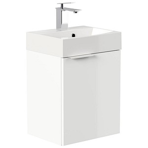 4251982674024 - POSSEIK Waschbecken mit Unterschrank CUBI SLIMLINE weiß glanz 400 x 310 x 563 cm 4251982674024 - POSSEIK Waschbecken mit Unterschrank CUBI SLIMLINE weiß glanz 400 x 310 x 563 cm