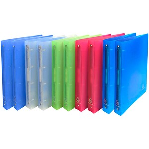 3130632513696 - Ringbuch 4 Ringe 30 mm Polypropylen A4 Maxi Farbig sortiert 10 Stück