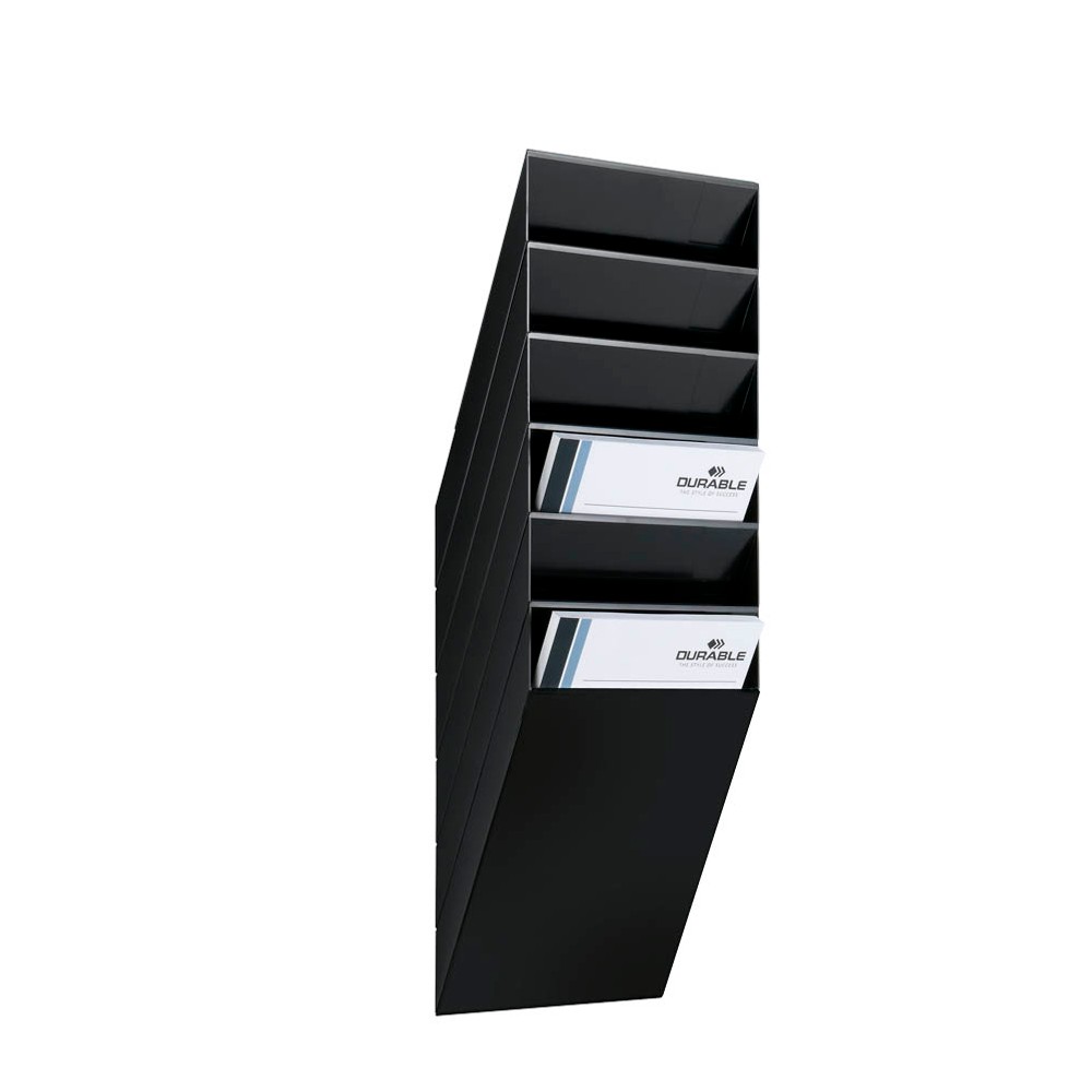 durable-wandprospekthalter-flexiboxx-schwarz-din-a4-hoch-6-f-cher