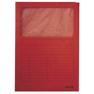 4002432483006 - Dokumententaschen 3950 rot matt und transparent DIN A4 4002432483006 100 Stück