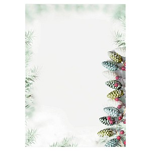 Weihnachtsbriefpapier Christmas Garland Motiv DIN A4 90 g/qm 100 Blatt