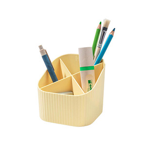 4012473120518 - Stiftehalter X-LOOP pastellgelb Kunststoff 4 Fächer 111 x 111 x 105 cm 4012473120518 HAN