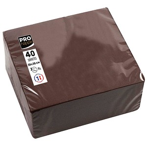 3281516238119 - Servietten braun 2-lagig 190 x 190 cm 3281516238119 40 Stück