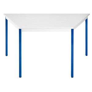 3700245510414 - Schreibtisch 147TGBL 65-130cm (H) 70 140x70cm (BxT) Trapezform grau   blau 3700245510414 SODEMATUB