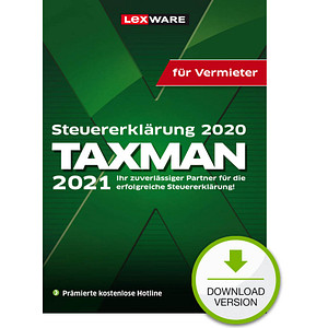 9783648144664 - LEXWARE TAXMAN Vermieter 2021 (für das Steuerjahr 2020) Software Vollversion (Download-Link)