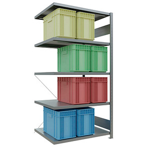 4004514222428 - Gebrüder Schulte - Fachbodenregal Komplettregale MULTIplus250 2000x1000x800mm (Anbauregal) Traglast 250kg 4004514222428 - Gebrüder Schulte - Fachbodenregal Komplettregale MULTIplus250 2000x1000x800mm (Anbauregal) Traglast 250kg