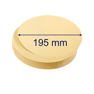 4016946056052 - Moderationskarten UMZ2004 Ø 195cm Kreis 130g gelb  4016946056052 500 Stück