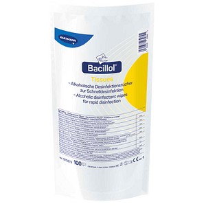 HARTMANN Desinfektionstücher Bacillol Tissues 1-lagig weiß, 100 Tücher