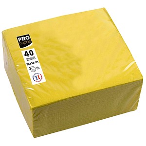 3281516238249 - Servietten gelb 2-lagig 190 x 190 cm 3281516238249 40 Stück