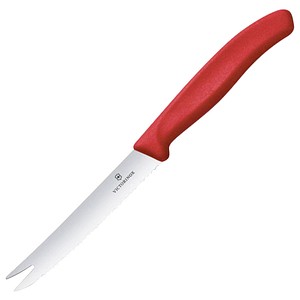7613329191705 - VICTORINOX Wurstmesser Swiss Classic silber rot Klinge 110 cm 7613329191705 - VICTORINOX Wurstmesser Swiss Classic silber rot Klinge 110 cm
