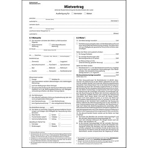 25 SIGEL Mietverträge MV469 - für die Vermietung von Wohnraum mit ausführlicher Mietraumbeschreibung, Betriebskostenaufstellung,