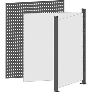 SCHULTE Thekenmodul MULTIplus Eckmodul ohne Arbeitsplatte, schwarz, lichtgrau 78,0 x 80,6 x 100,7 cm