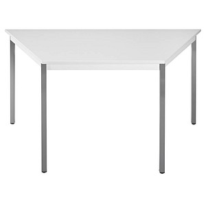 3700245505458 - Schreibtisch 126TGG 65-130cm (H) 60 120x60cm (BxT) Trapezform grau   dunkelgrau 3700245505458 SODEMATUB