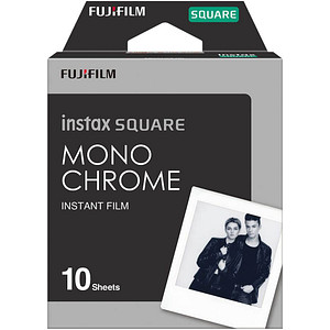 FUJIFILM instax SQUARE Sofortbildkamera-Film MONOCHROME, 10 St.