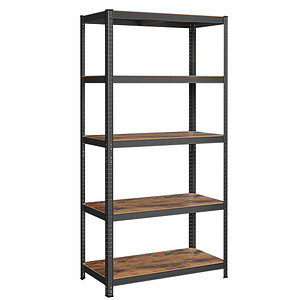 0194343038292 - Standregal Bücherregal Lagerregal 5 Ablagen Küchenregal Regal 50 x 100 x 200 cm bis 600 kg belastbar verstellbare Ablagen Industrie-Design 0194343038292 - Standregal Bücherregal Lagerregal 5 Ablagen Küchenregal Regal 50 x 100 x 200 cm bis 600 kg belastbar verstellbare Ablagen Industrie-Design