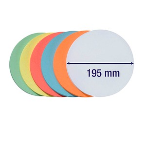 4016946056069 - Moderationskarten UMZ2099 Ø 195cm Kreis 130g farbig sortiert  4016946056069 500 Stück