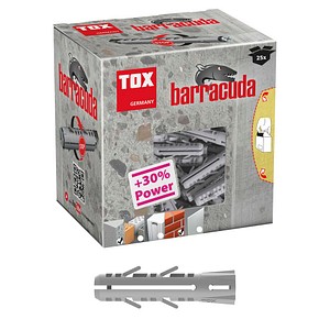 TOX BARRACUDA 013100101 Spreizdübel Ø 12 mm x 60 mm, 25 St.
