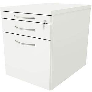 Sidney Rollcontainer weiß 3 Auszüge