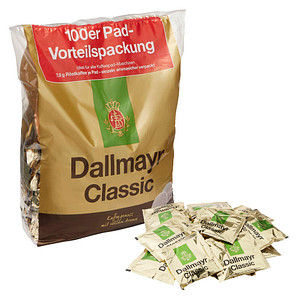 Dallmayr Classic Kaffeepads Arabica- und Robustabohnen 100 Pads