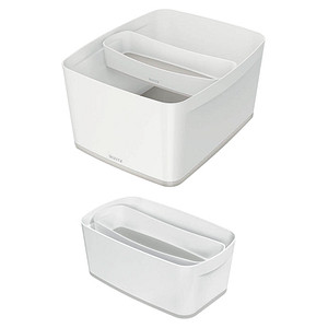 4002432116584 - Aufbewahrungsbox MyBox 5258-10-01 06 Liter außen 307x105x55mm Kunststoff weiß grau 4002432116584 Leitz